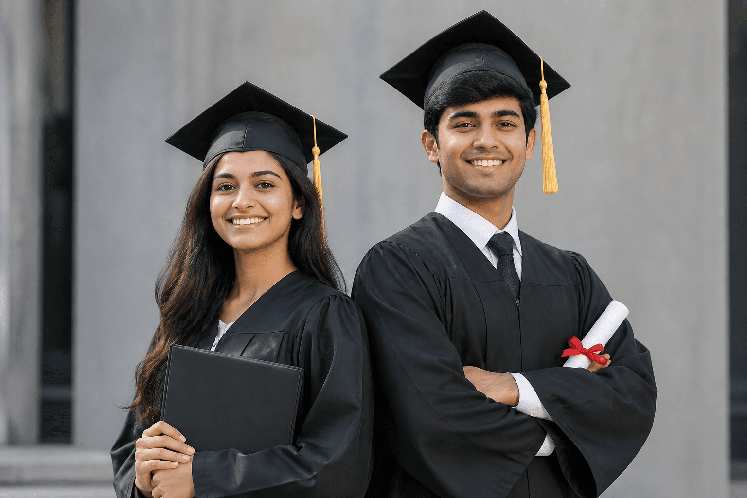 Graduate candidates celebrating job success